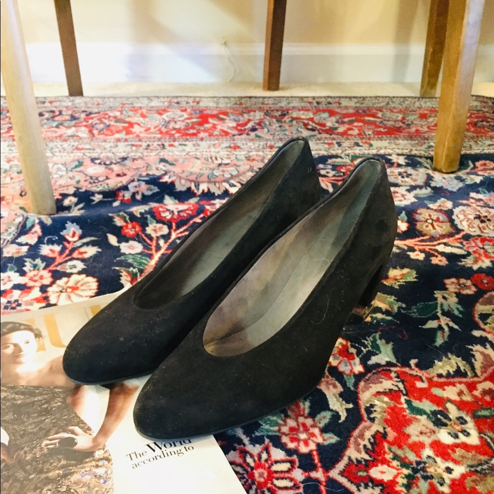Black Suede Stuart Weitzman Black Heels